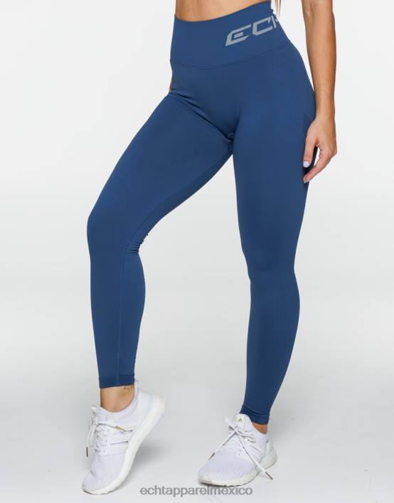 surgen leggings scrunch mujer azul denim ECHT ropa 884H306
