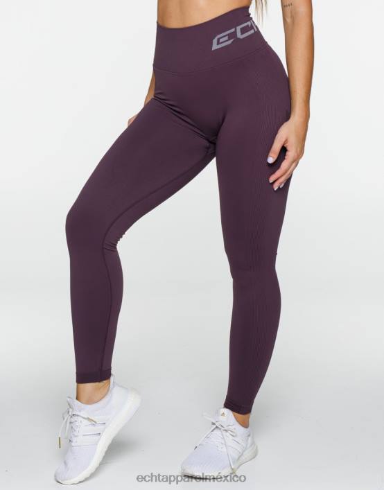 surgen leggings scrunch mujer ciruela ECHT ropa 884H255