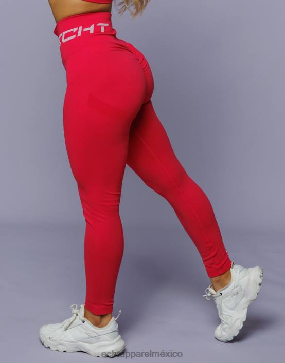 surgen leggings scrunch mujer rojo magenta ECHT ropa 884H45