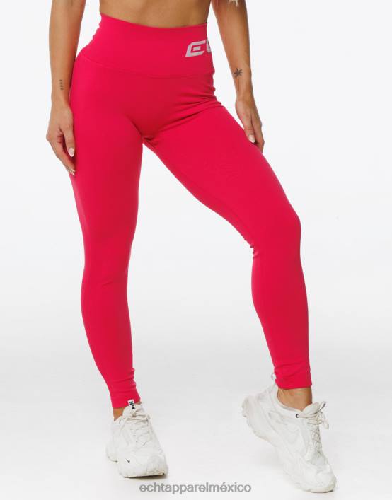 surgen leggings scrunch mujer rojo magenta ECHT ropa 884H45
