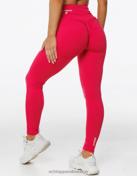surgen leggings scrunch mujer rojo magenta ECHT ropa 884H45