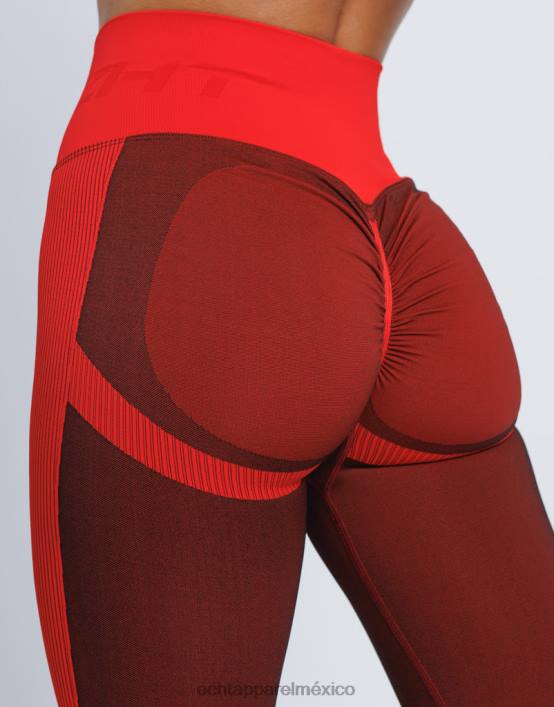 surgen leggings scrunch v2 mujer rojo ECHT ropa 884H80