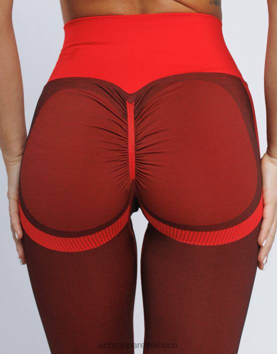 surgen leggings scrunch v2 mujer rojo ECHT ropa 884H80