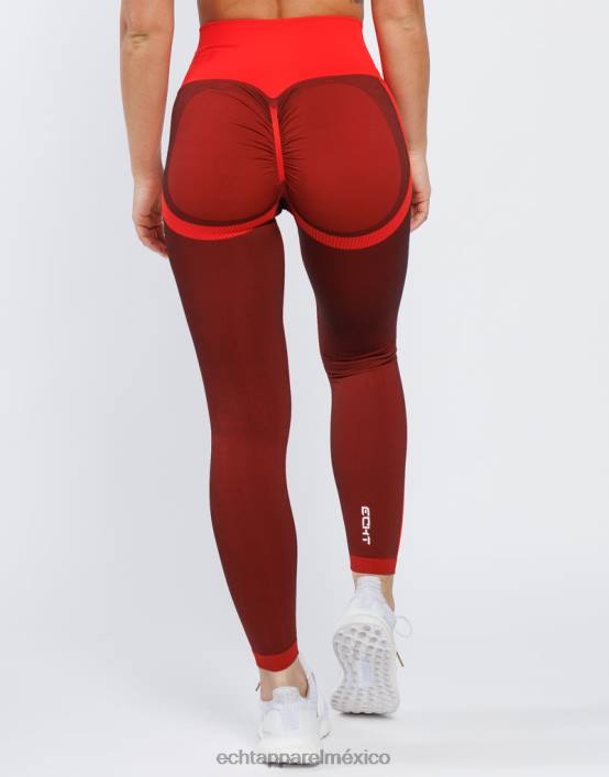 surgen leggings scrunch v2 mujer rojo ECHT ropa 884H80