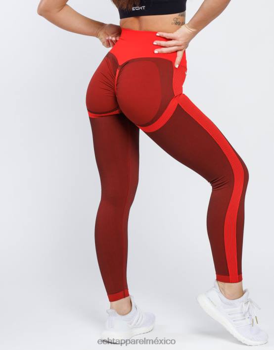 surgen leggings scrunch v2 mujer rojo ECHT ropa 884H80