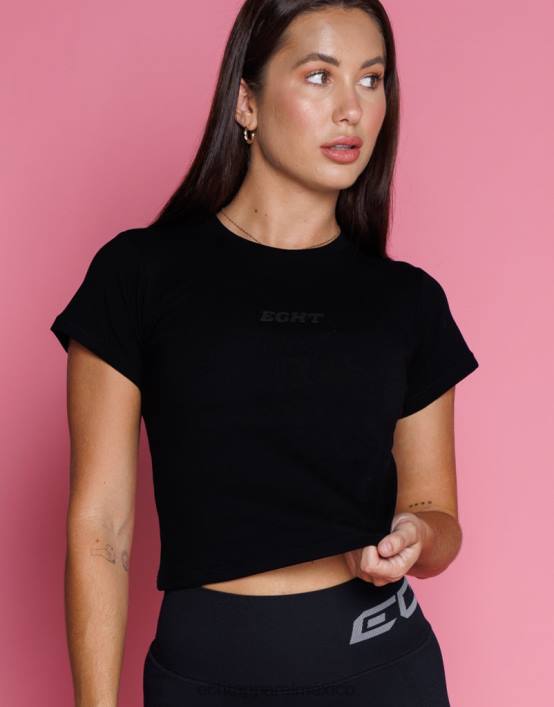 camiseta básica para bebé mujer negro ECHT ropa 884H275