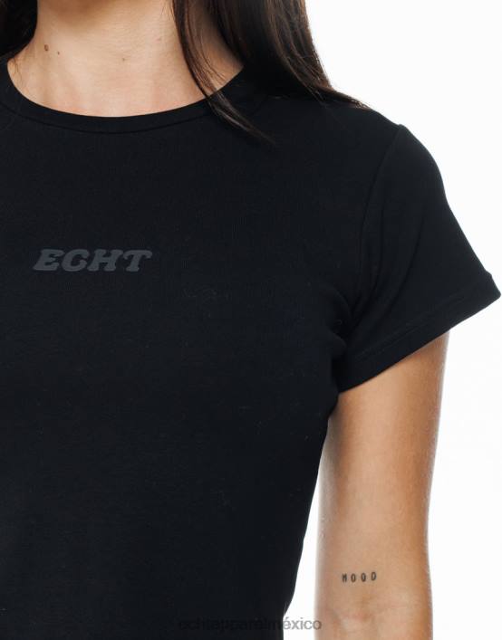 camiseta básica para bebé mujer negro ECHT ropa 884H275