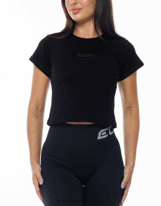 camiseta básica para bebé mujer negro ECHT ropa 884H275