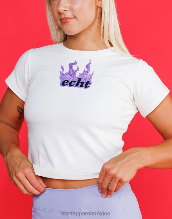 camiseta de bebé de fuego mujer blanco ECHT ropa 884H195