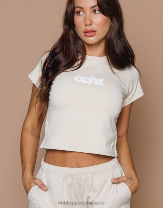 camiseta de bebé difuminada mujer avena ECHT ropa 884H109