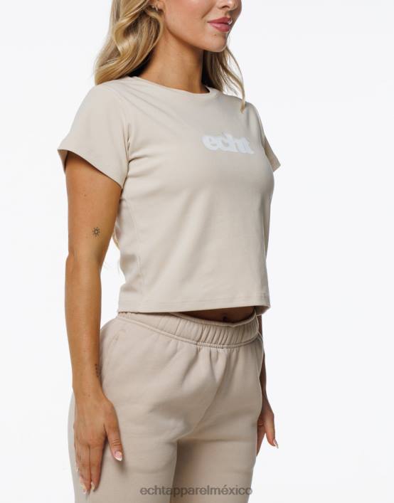camiseta de bebé difuminada mujer avena ECHT ropa 884H109