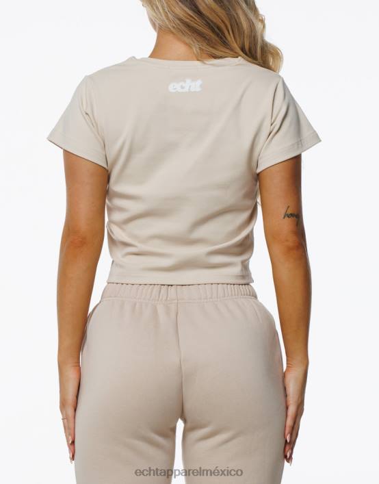 camiseta de bebé difuminada mujer avena ECHT ropa 884H109