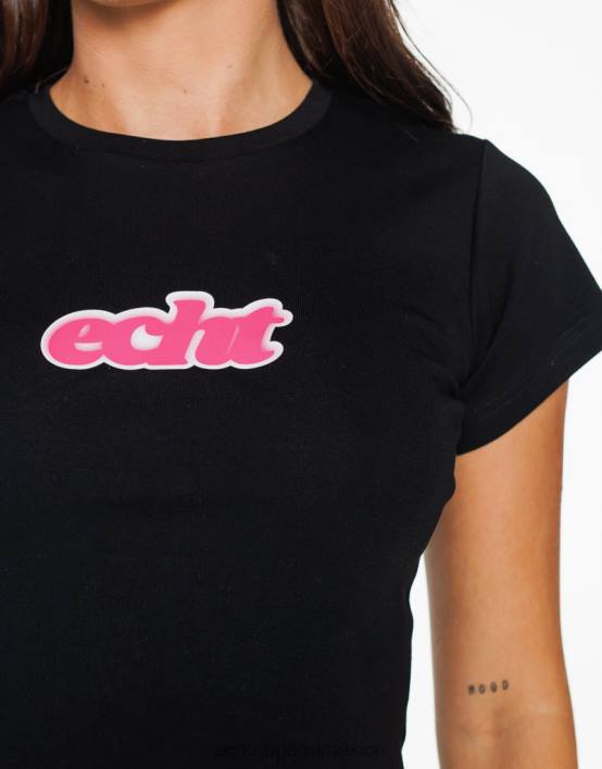 camiseta de bebé difuminada mujer negro ECHT ropa 884H5