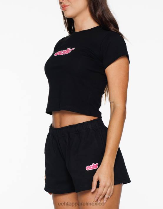 camiseta de bebé difuminada mujer negro ECHT ropa 884H5