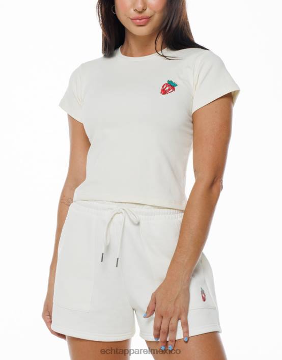 camiseta de fresa mujer blanco ECHT bolsa 884H536