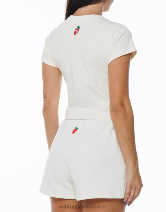 camiseta de fresa mujer blanco ECHT bolsa 884H536
