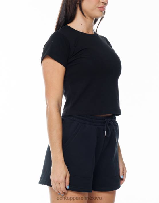 camiseta de fresa mujer negro ECHT bolsa 884H535