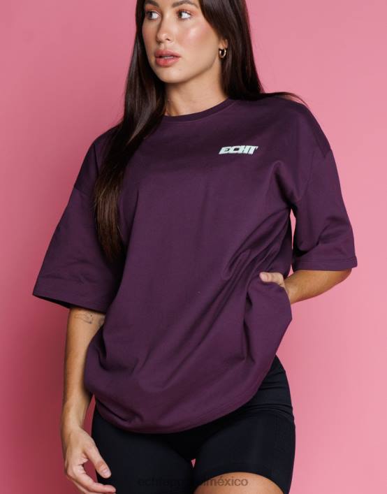 camiseta de pista mujer ciruela púrpura ECHT ropa 884H432
