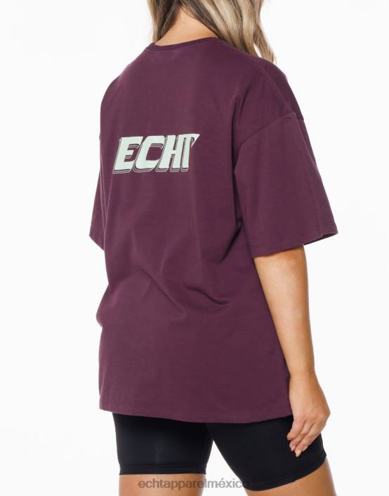 camiseta de pista mujer ciruela púrpura ECHT ropa 884H432