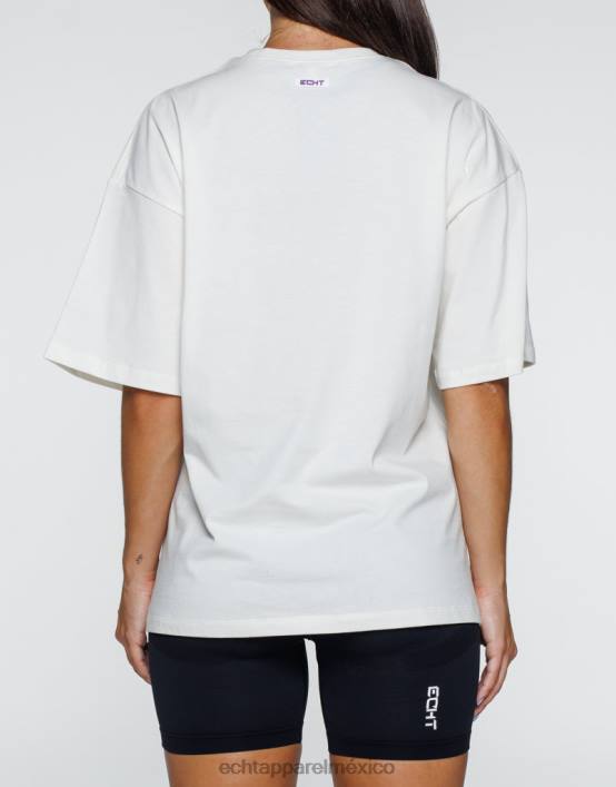 camiseta extragrande con fuego mujer blanco ECHT ropa 884H193