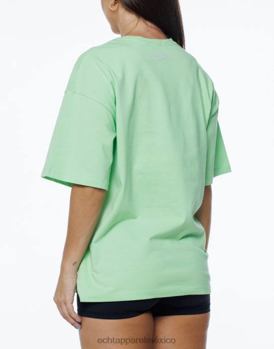 camiseta extragrande de terror mujer verde lima ECHT ropa 884H225