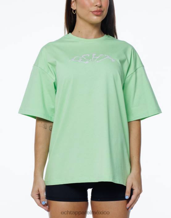 camiseta extragrande de terror mujer verde lima ECHT ropa 884H225