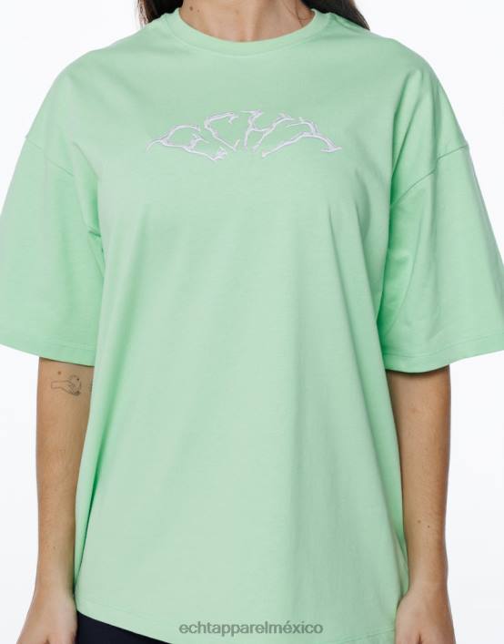 camiseta extragrande de terror mujer verde lima ECHT ropa 884H225