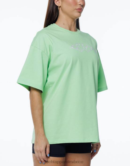 camiseta extragrande de terror mujer verde lima ECHT ropa 884H225