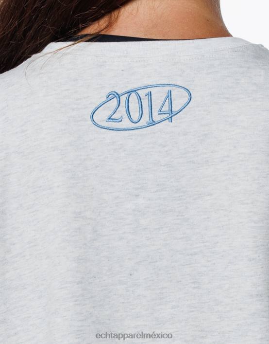 camiseta extragrande mlbrn mujer cuero gris ECHT ropa 884H95