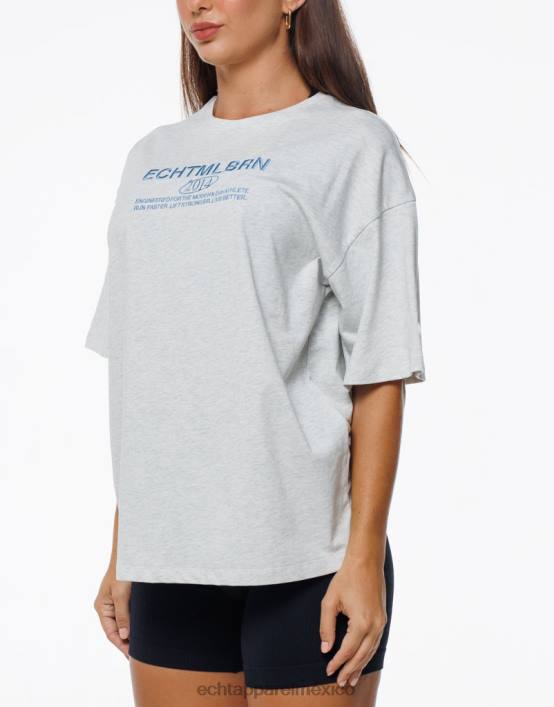 camiseta extragrande mlbrn mujer cuero gris ECHT ropa 884H95