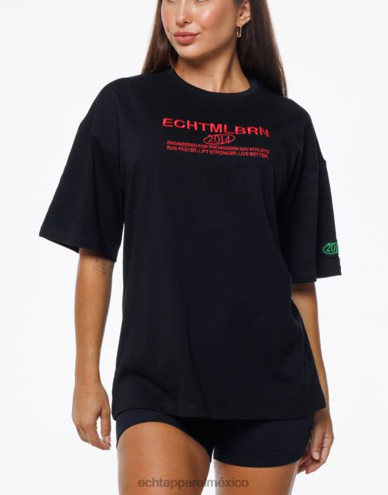 camiseta extragrande mlbrn mujer negro ECHT ropa 884H94