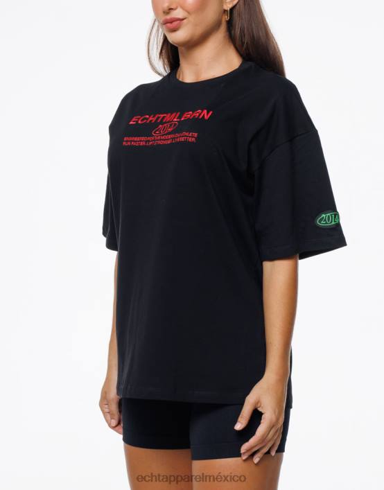 camiseta extragrande mlbrn mujer negro ECHT ropa 884H94