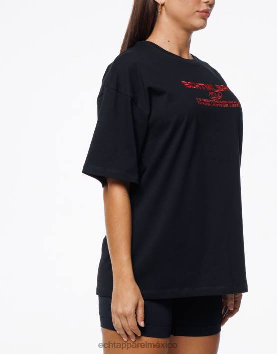 camiseta extragrande mlbrn mujer negro ECHT ropa 884H94