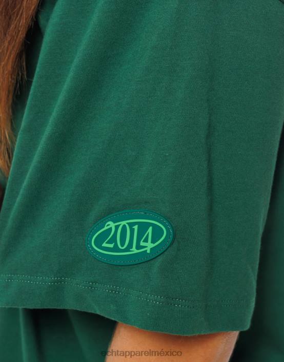 camiseta extragrande mlbrn mujer verde ECHT ropa 884H96