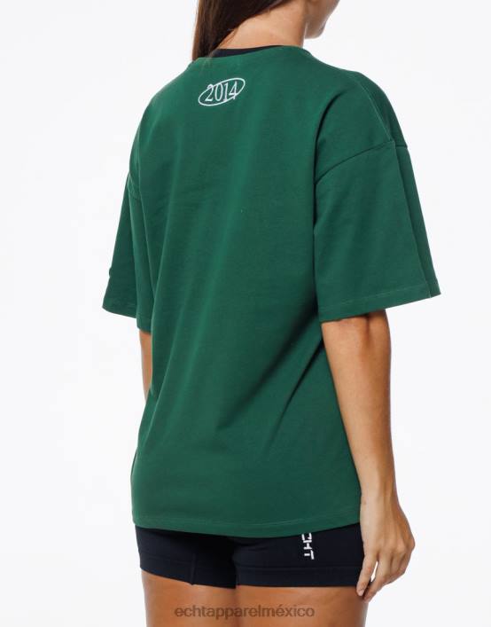 camiseta extragrande mlbrn mujer verde ECHT ropa 884H96