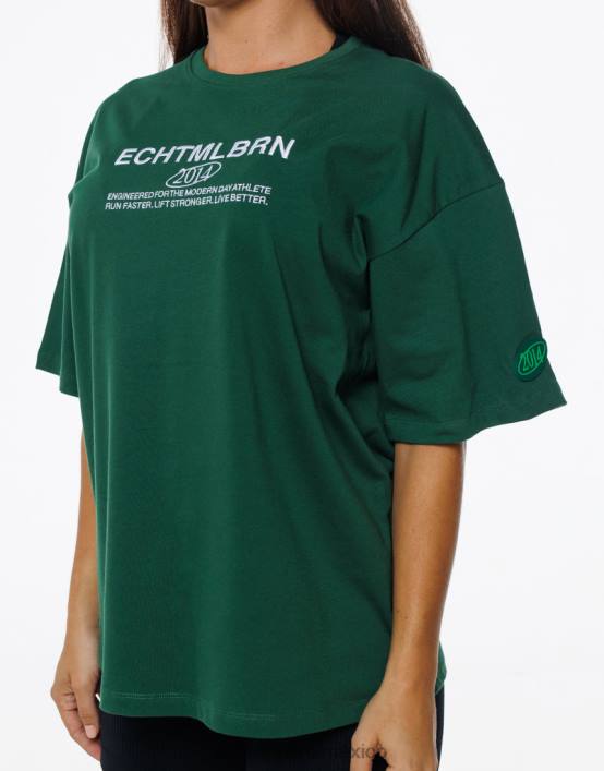 camiseta extragrande mlbrn mujer verde ECHT ropa 884H96