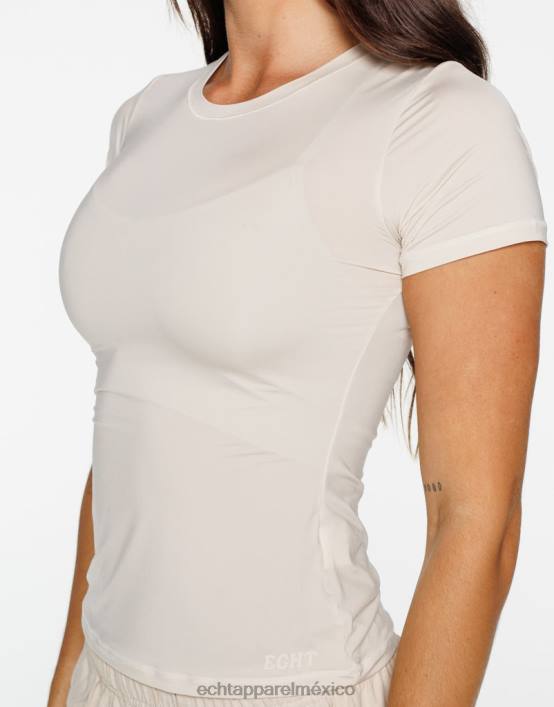 camiseta suavizante de formas mujer avena ECHT ropa 884H161
