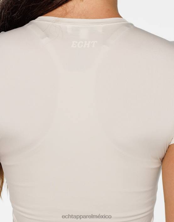 camiseta suavizante de formas mujer avena ECHT ropa 884H161