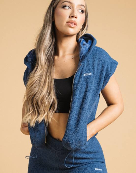 chaleco jogo mujer azul denim ECHT ropa 884H323
