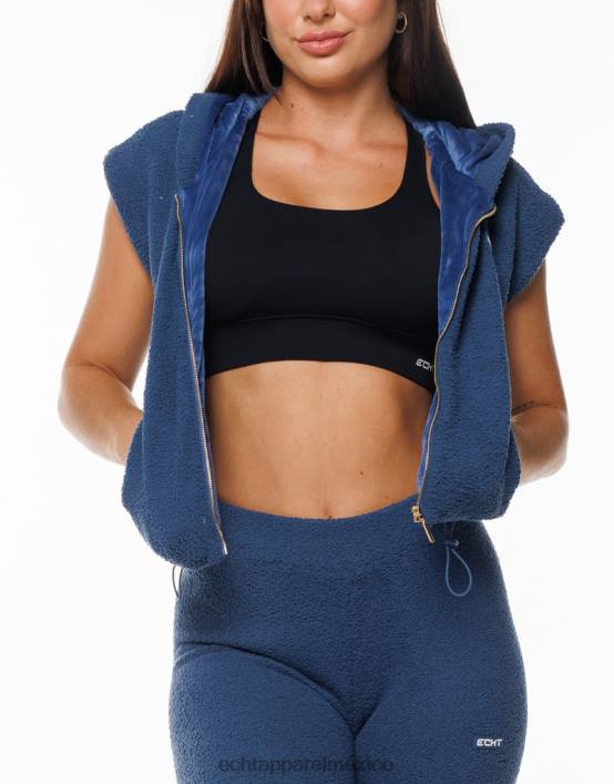 chaleco jogo mujer azul denim ECHT ropa 884H323
