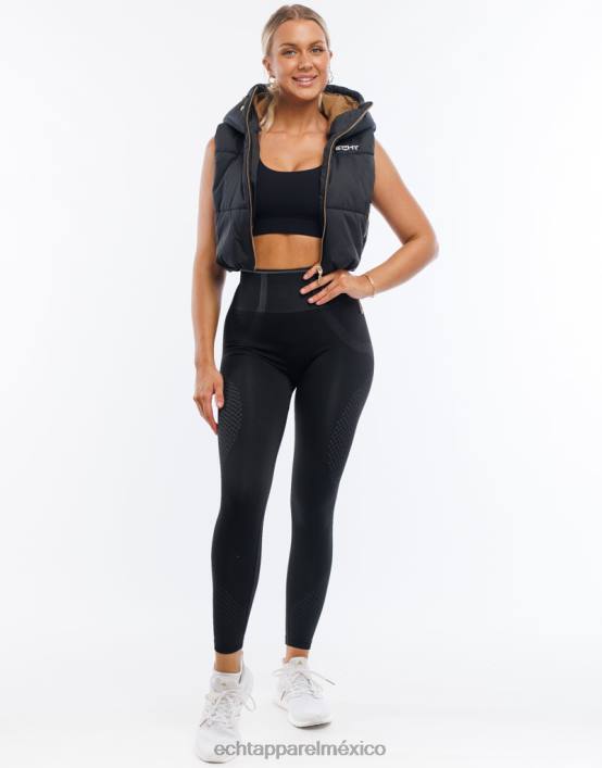 chaqueta chaleco essentia mujer negro ECHT ropa 884H64