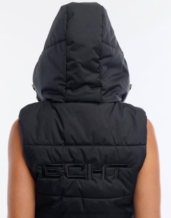 chaqueta chaleco essentia mujer negro ECHT ropa 884H64