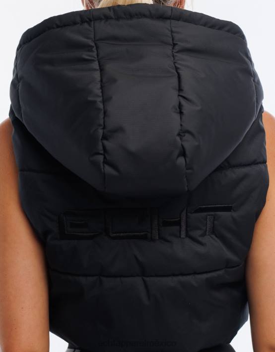 chaqueta chaleco essentia mujer negro ECHT ropa 884H64