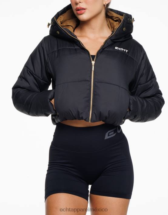 chaqueta corta essentia mujer negro ECHT ropa 884H27