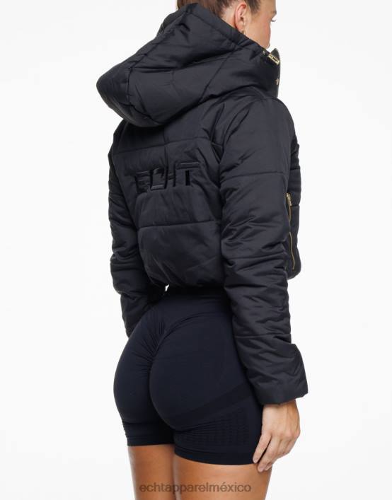 chaqueta corta essentia mujer negro ECHT ropa 884H27
