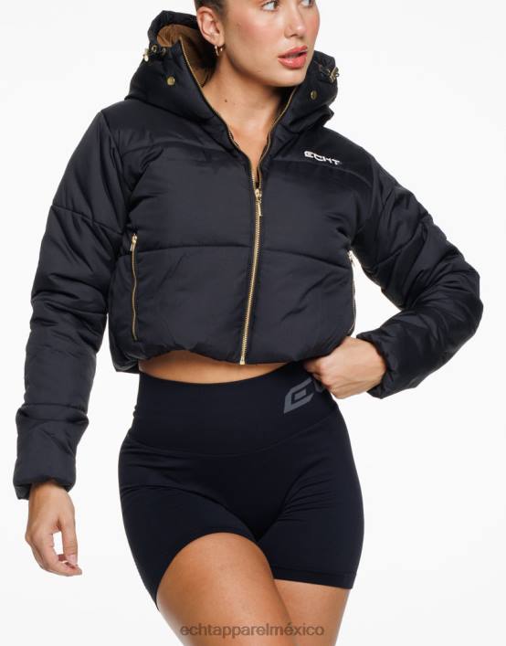 chaqueta corta essentia mujer negro ECHT ropa 884H27