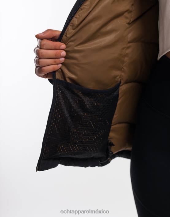 chaqueta de plumas esencial para mujer mujer negro ECHT ropa 884H112