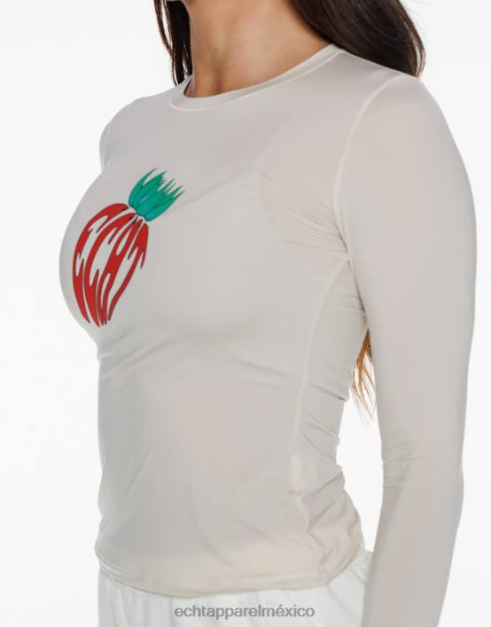 fresa manga larga mujer avena ECHT ropa 884H163