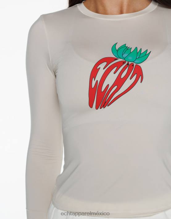 fresa manga larga mujer avena ECHT ropa 884H163