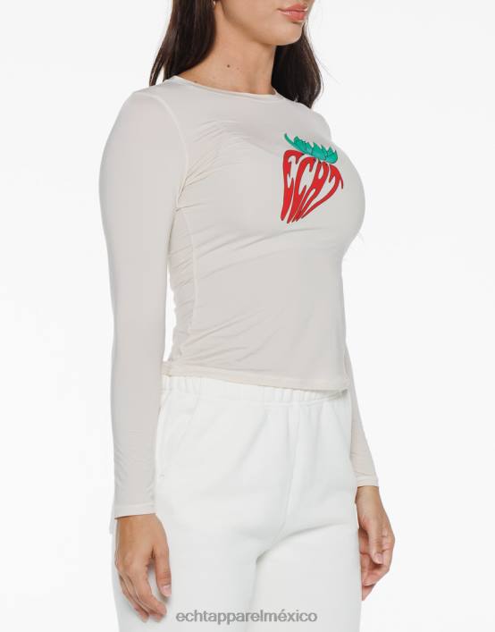 fresa manga larga mujer avena ECHT ropa 884H163